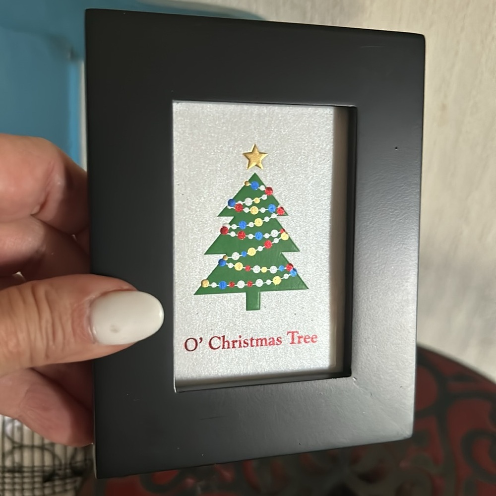 Vintage Framed Christmas Tree